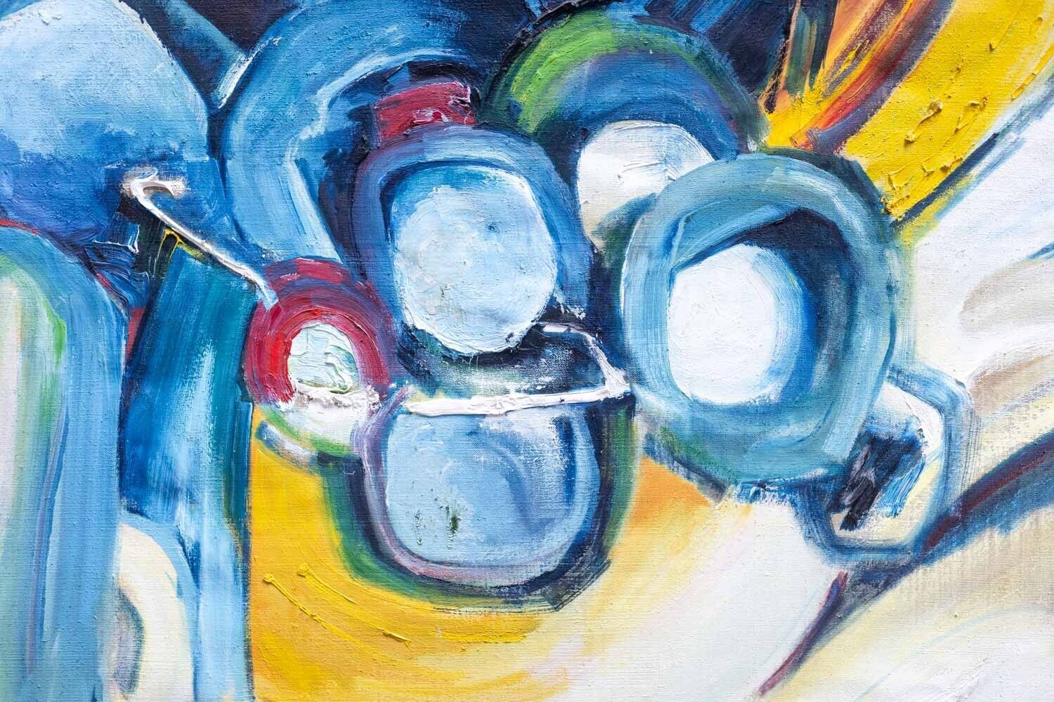 André Klumb For Maison Jansen. Oil On Canvas. 1970s. photo for sale