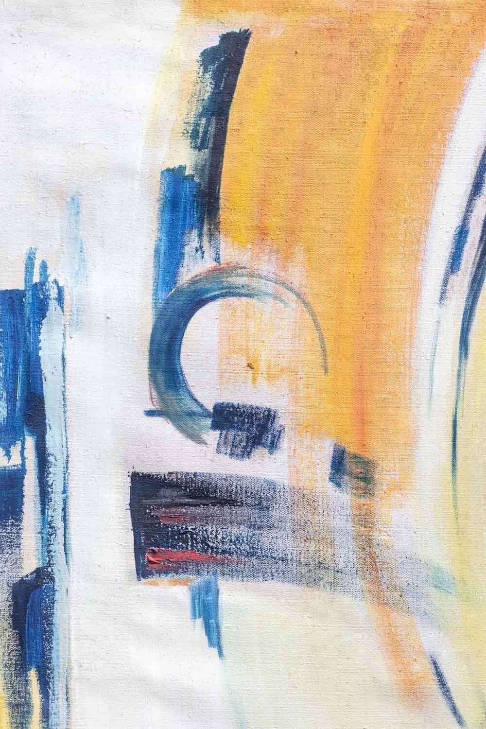 André Klumb For Maison Jansen. Oil On Canvas. 1970s. photo 5600.0