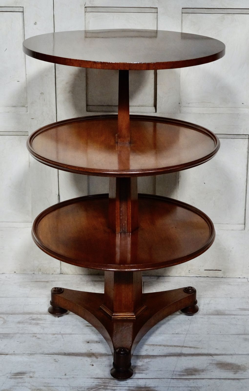 Georgian Mahogany Metamorphic 3 Tier Dumb Waiter photo buy