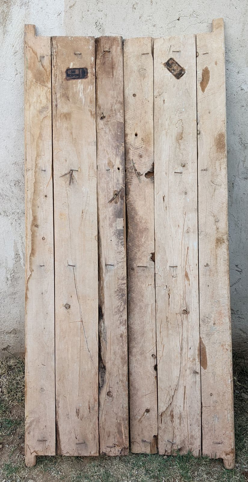Pair Of Antique Berber Doors From Morocco 160 X 77 Cm photo Home Fixtures