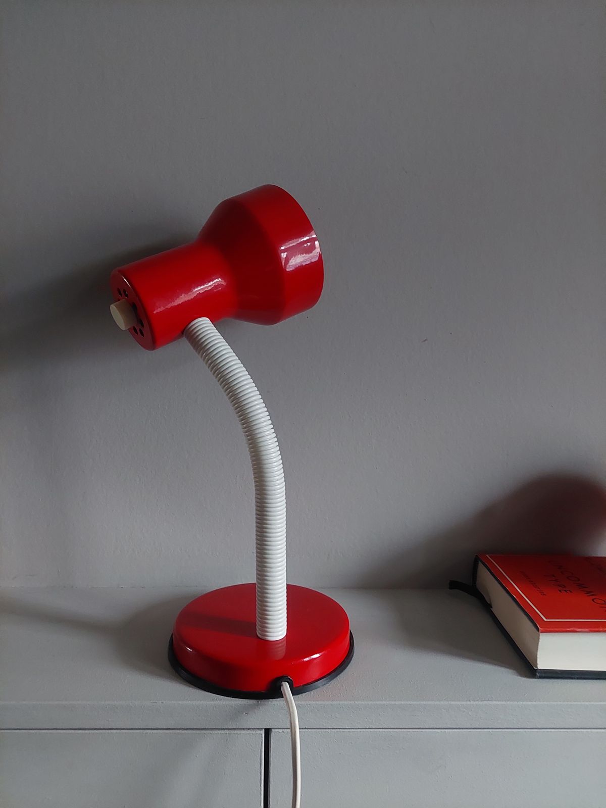 Lighting Mid Century Veneta Lumi Gooseneck Desk Lamp Postmodern Adjustable Light 80s photo