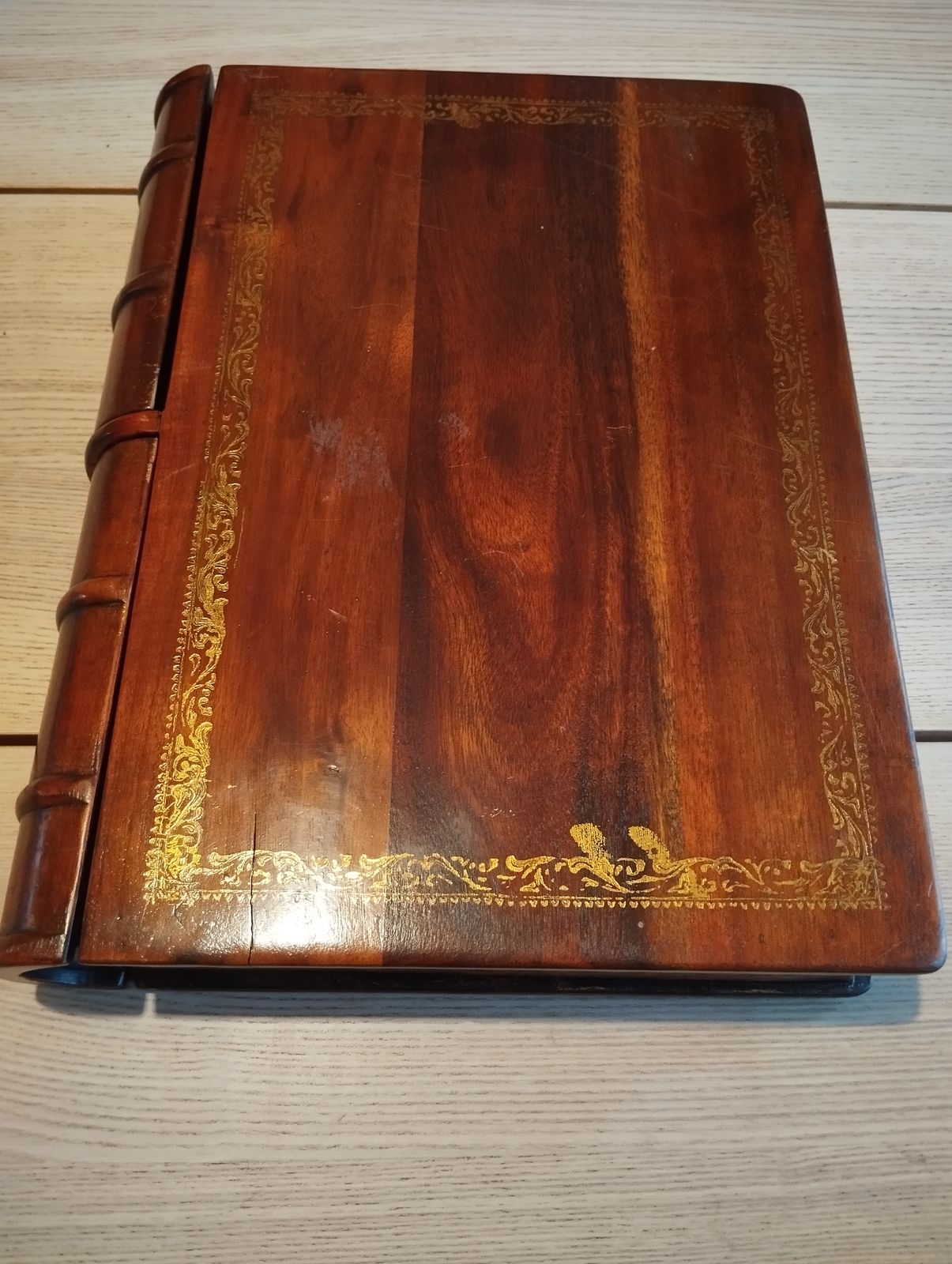 Mahogany Faux Book With Draws  "The Quiver 1882" By Maitland Smith photo Home Decor