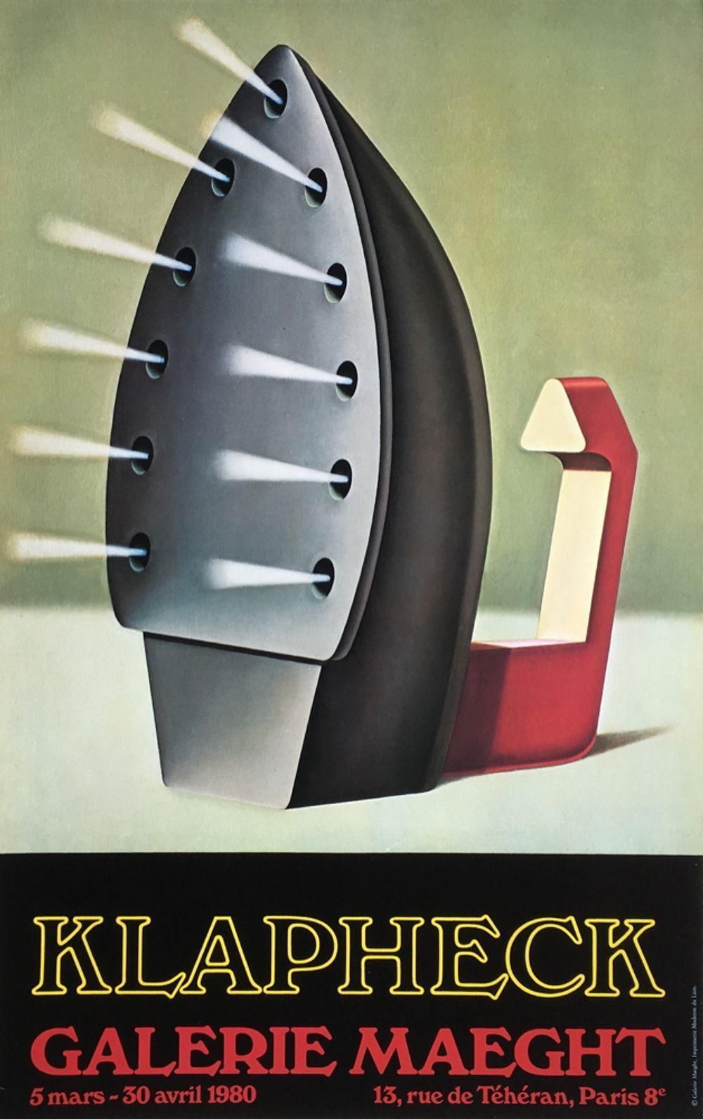 1980 Konrad Klapheck Maeght Gallery Poster photo furniture