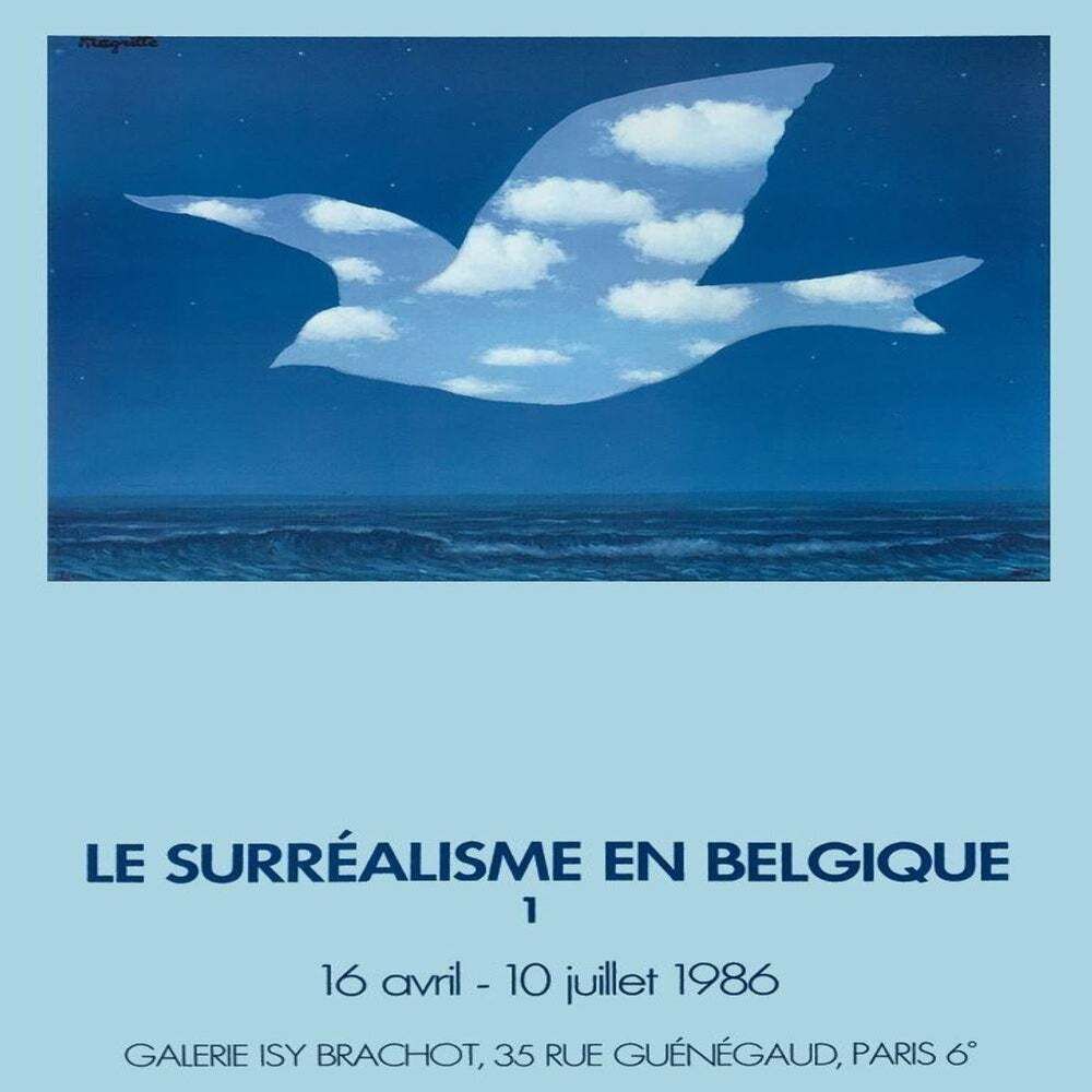 1986 René Magritte (After) Surrealism In Belgium Poster