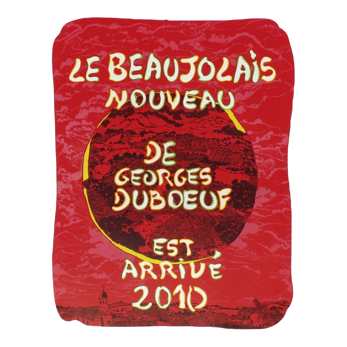2010 Françoise Vergier Beaujolais Nouveau Wine Poster photo furniture