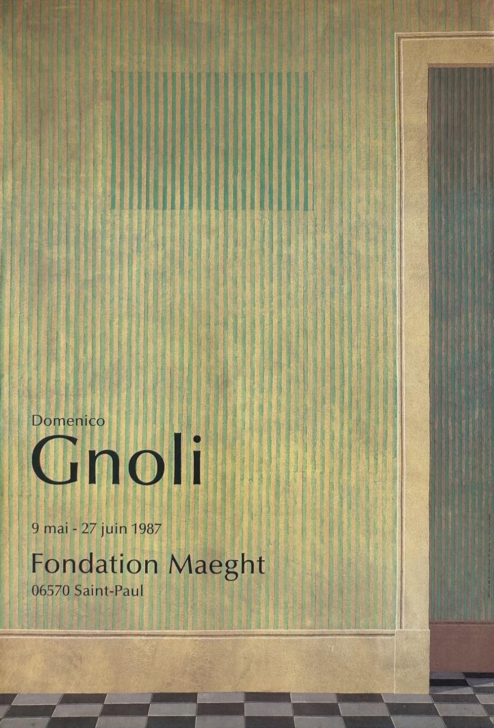 1987 Domenico Gnoli Empty House   Maeght Foundation Exhibition Poster photo for sale