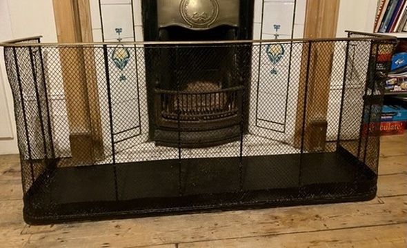 Enormous Victorian Nursery Fire Guard With Brass Rail Final Price Reduction Offer Ends 11th March photo furniture