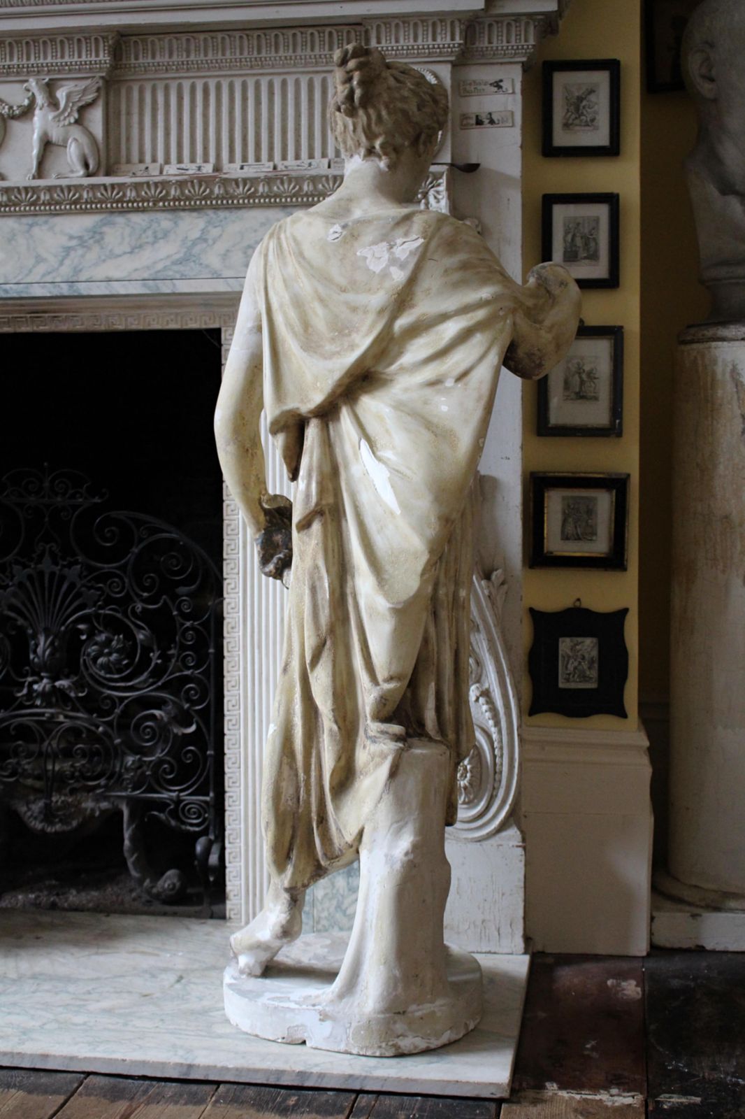 photo vintage Early 19th C Classical Plaster Sculpture Flora Goddess Of Spring Humphrey Hooper