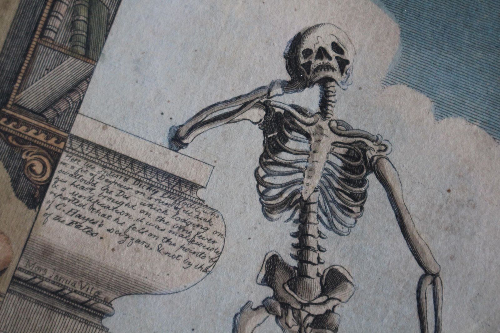 Early 19th C Hand Coloured Satire Etching Macaronies Drawn After The Life Curio photo for sale