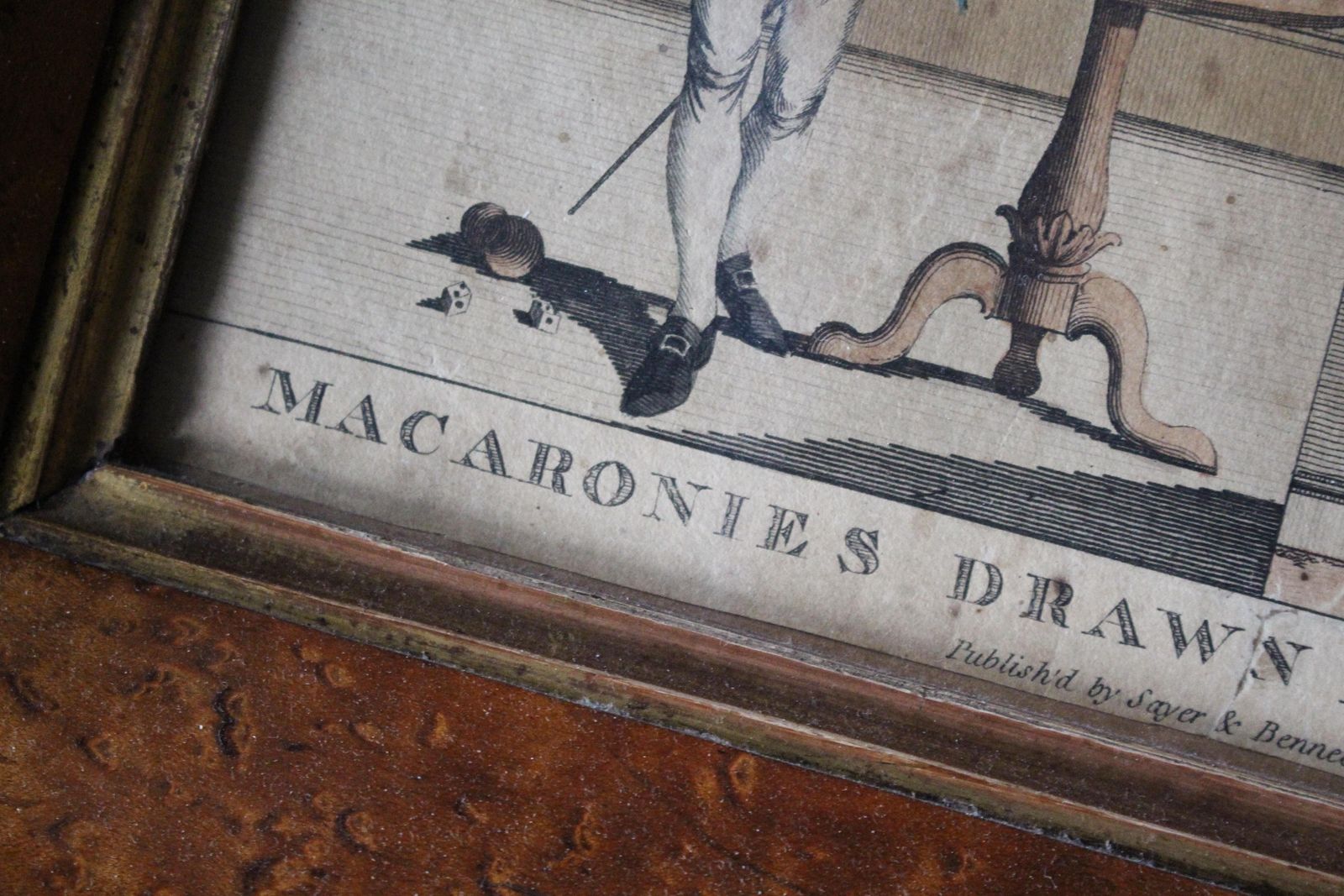 Early 19th C Hand Coloured Satire Etching Macaronies Drawn After The Life Curio photo 612.0