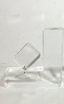 Transparent Methacrylate Book Holder, Spain, 1980s, Set Of 2 photo vintage