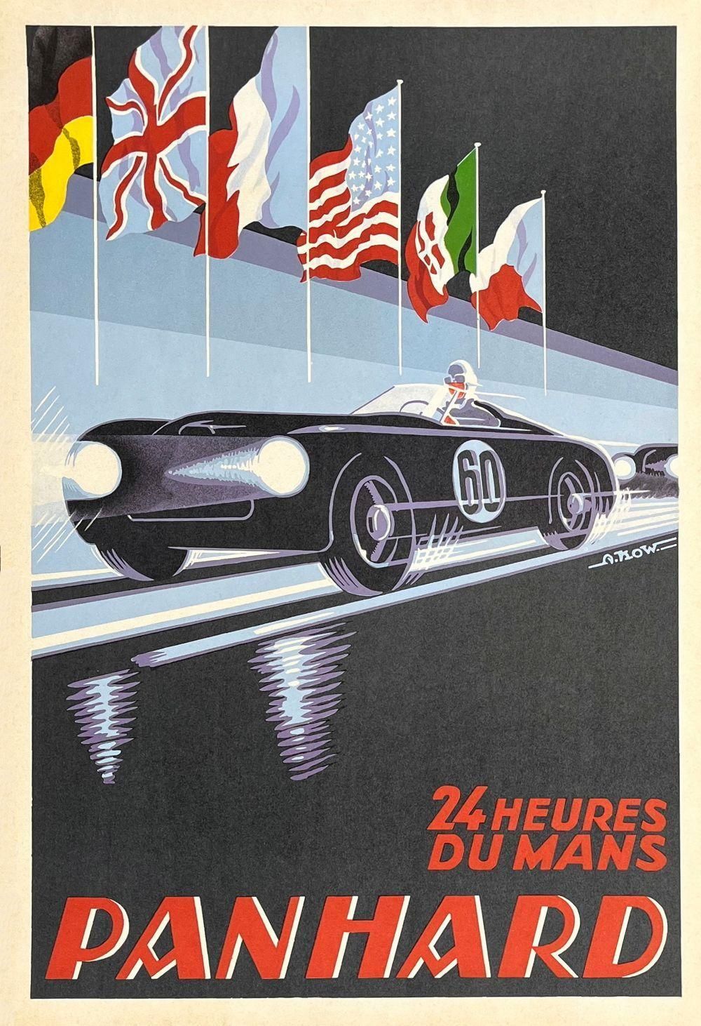 1980s Alexis Kow Panhard 24 Heures Du Mans 1950 Reissue photo furniture