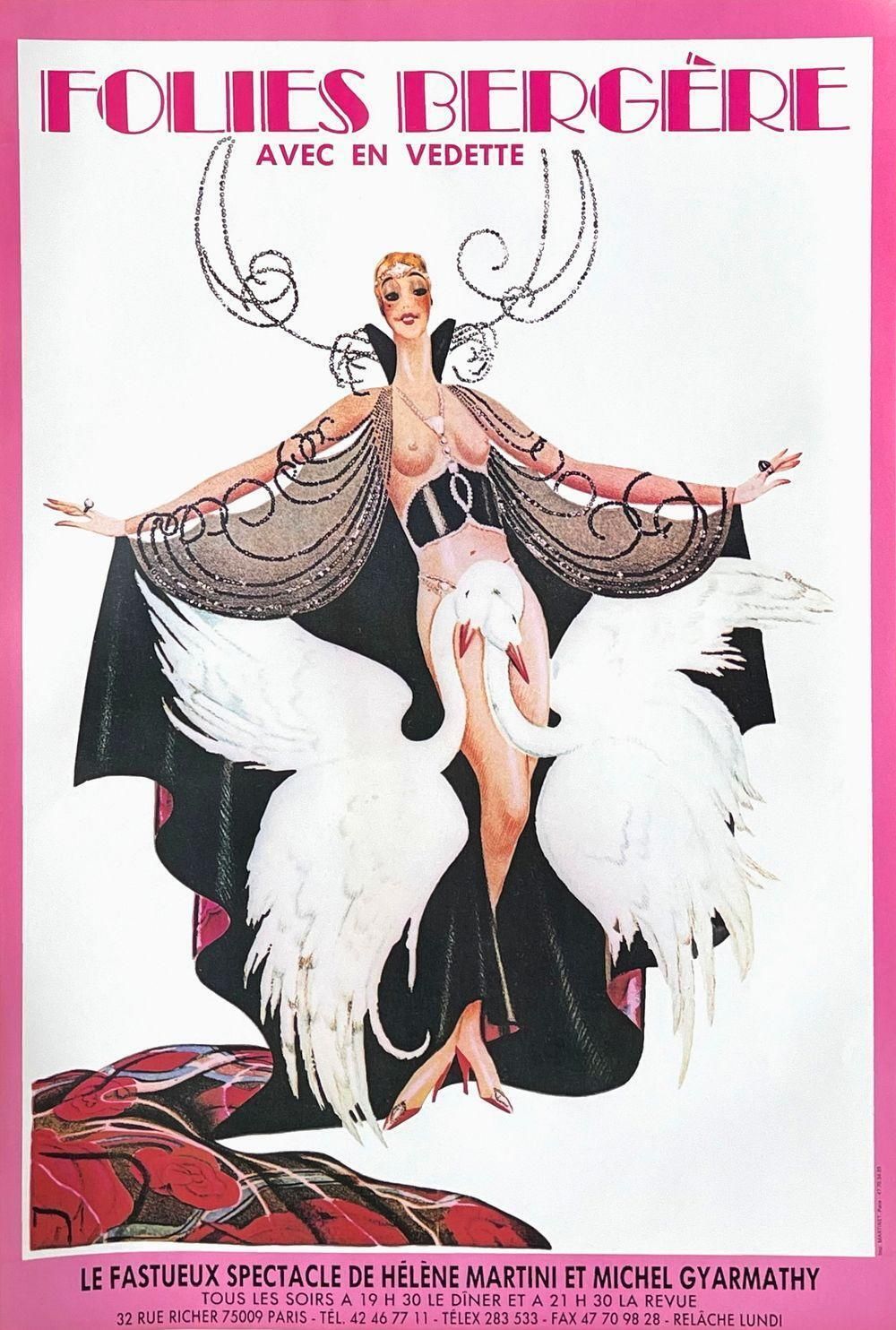 1980 Folies Bergères Poster, 1980s photo furniture