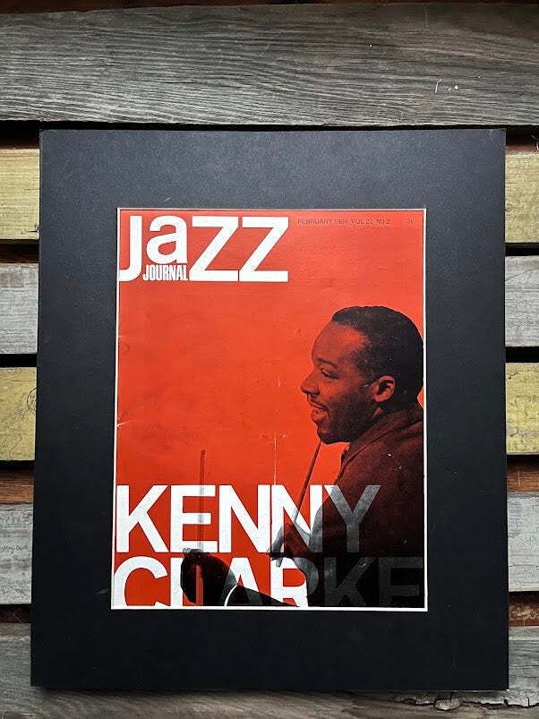 Vintage Jazz Journal Magazine Cover Artwork   Kenny Clarke 1969