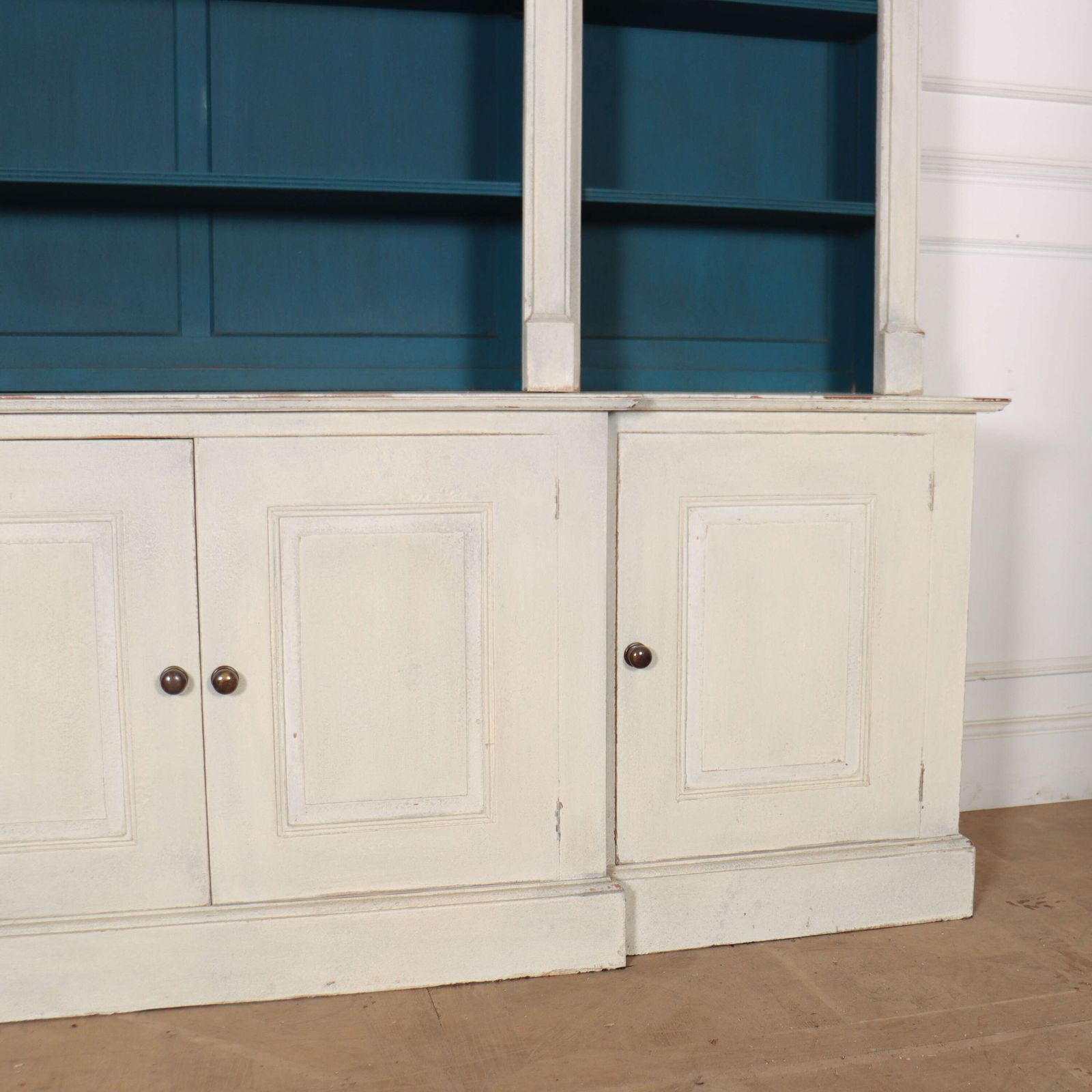 English Breakfront Library Bookcase photo for sale
