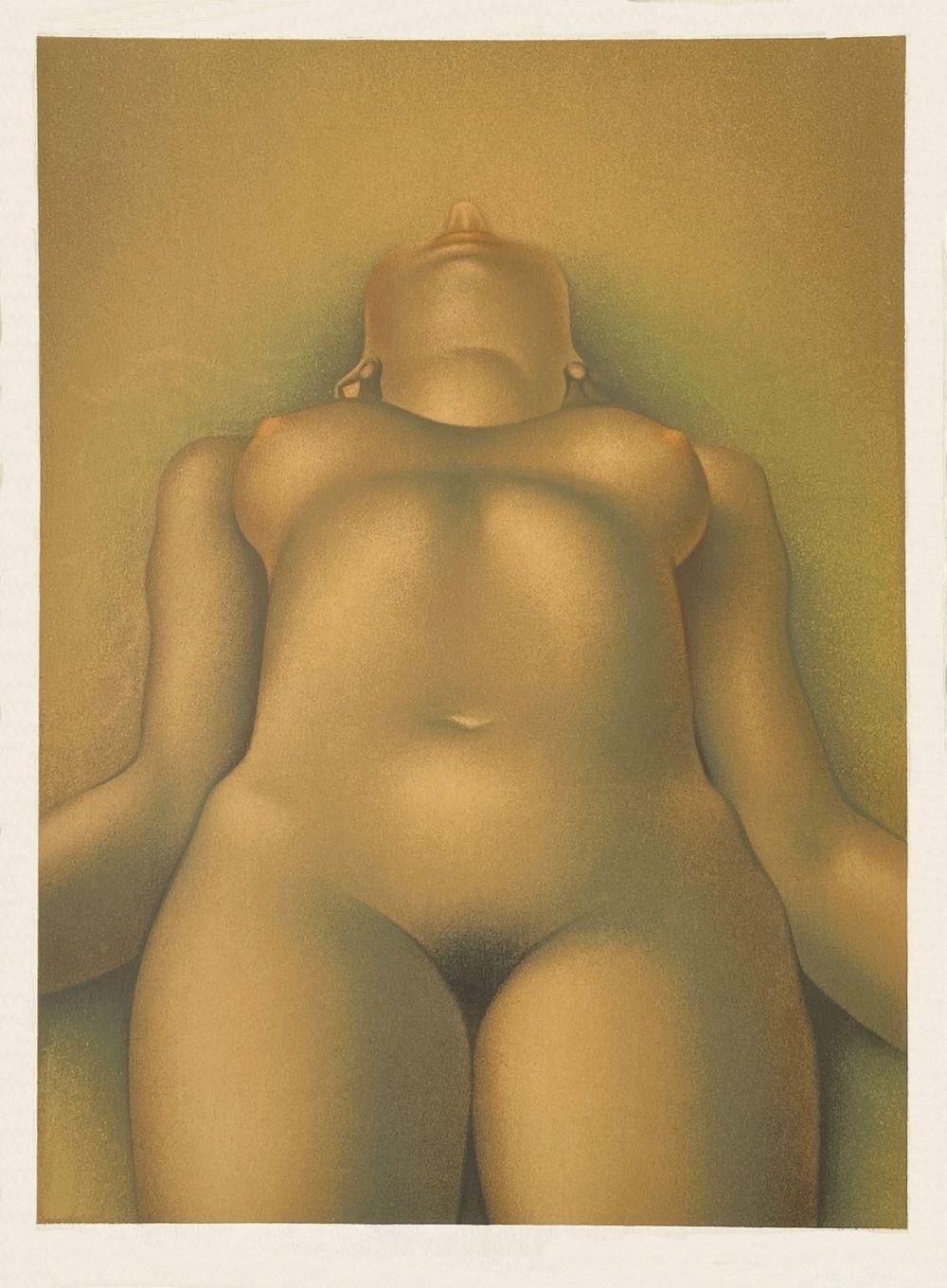 1975 Georges Rohner Out Of Body Lithograph photo furniture