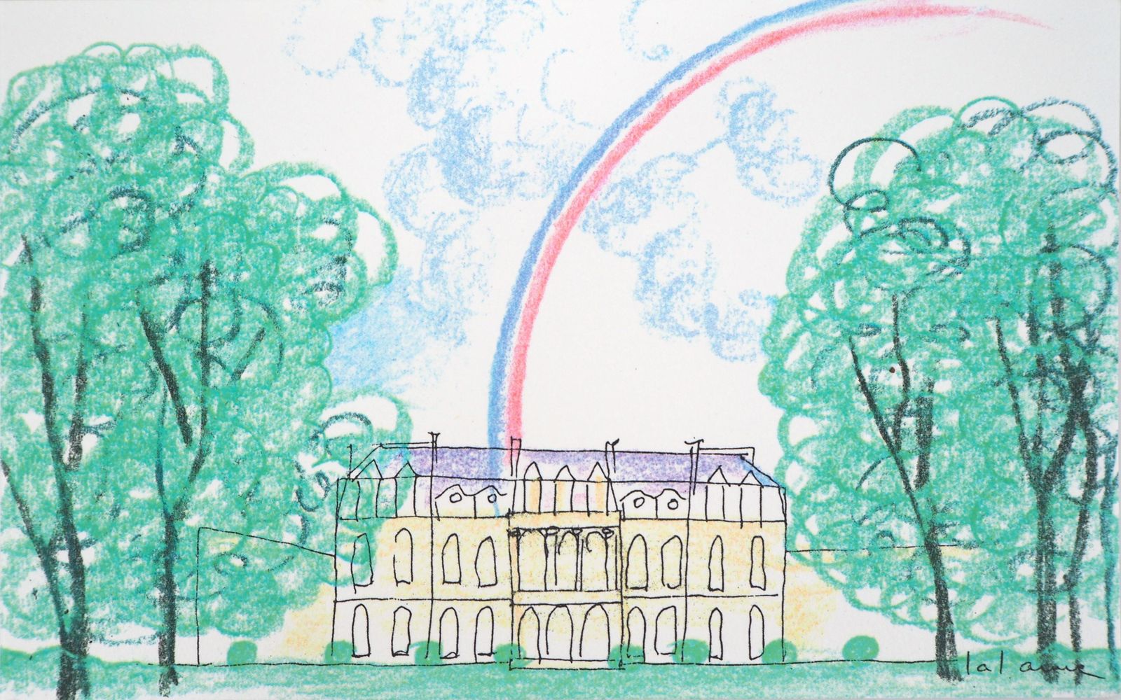 1997 François Xavier Lalanne Palais De L'elysée Screen Print