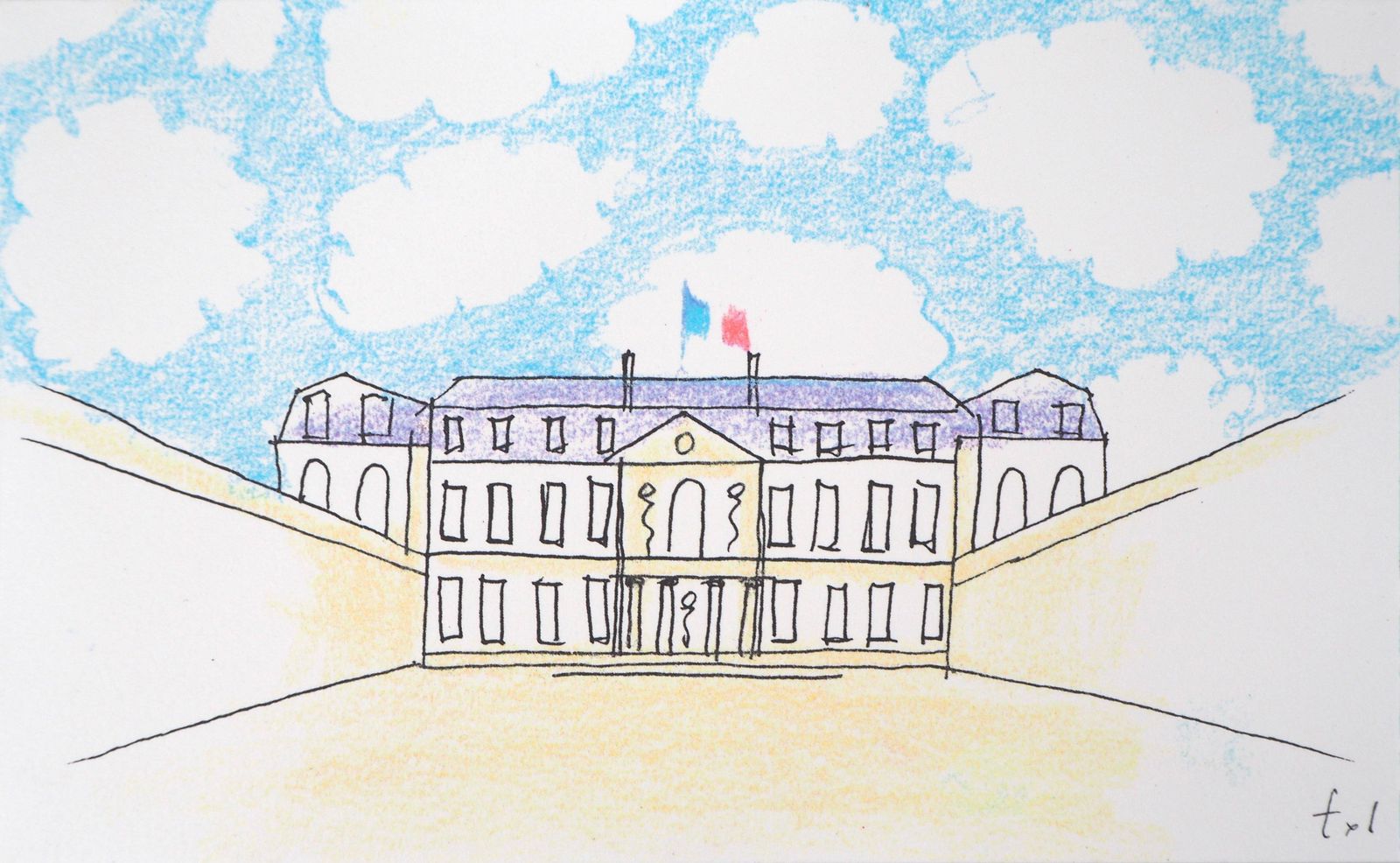1997 François Xavier Lalanne Palais De L'elysée Screen Print photo furniture