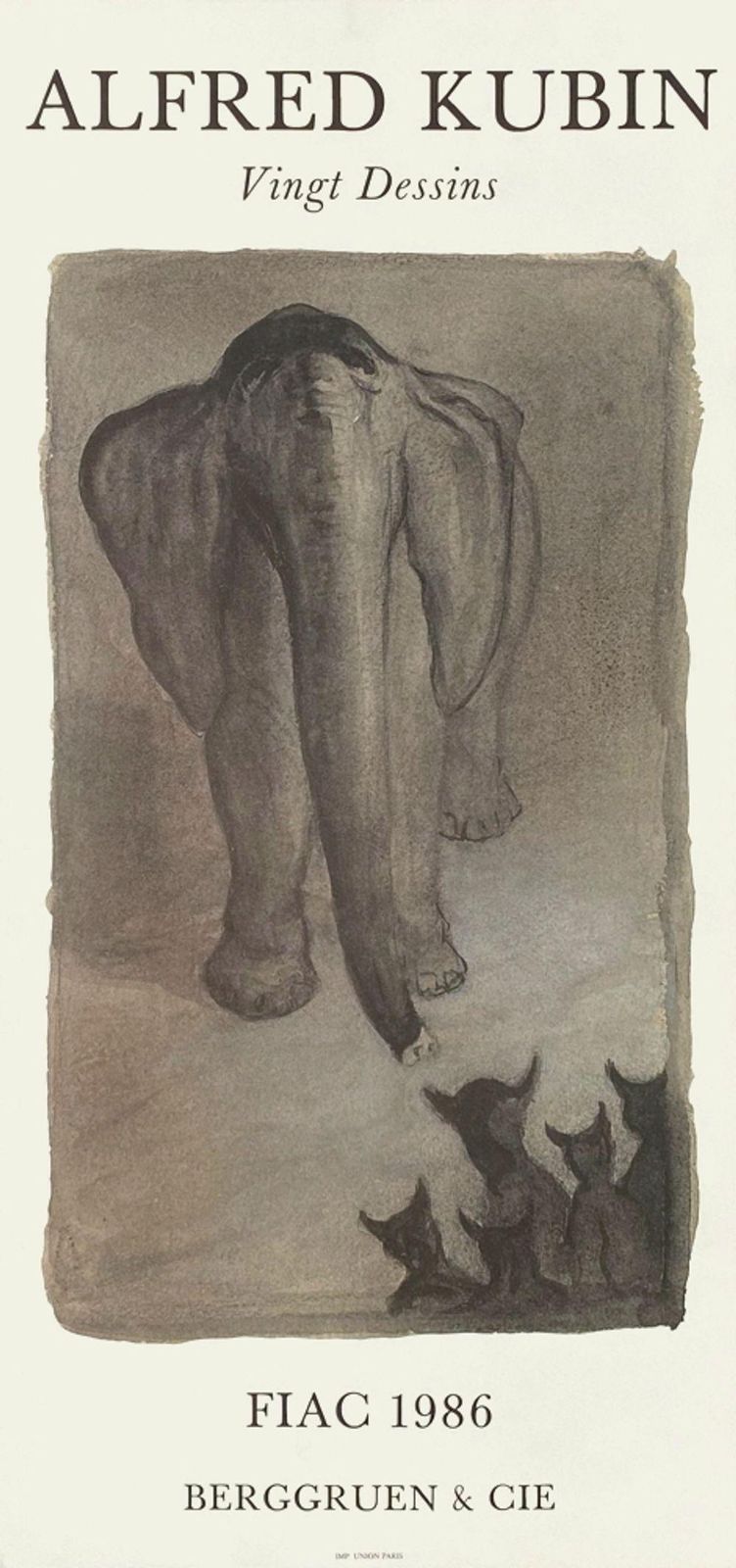 1986 Alfred Kubin Berggruen Poster