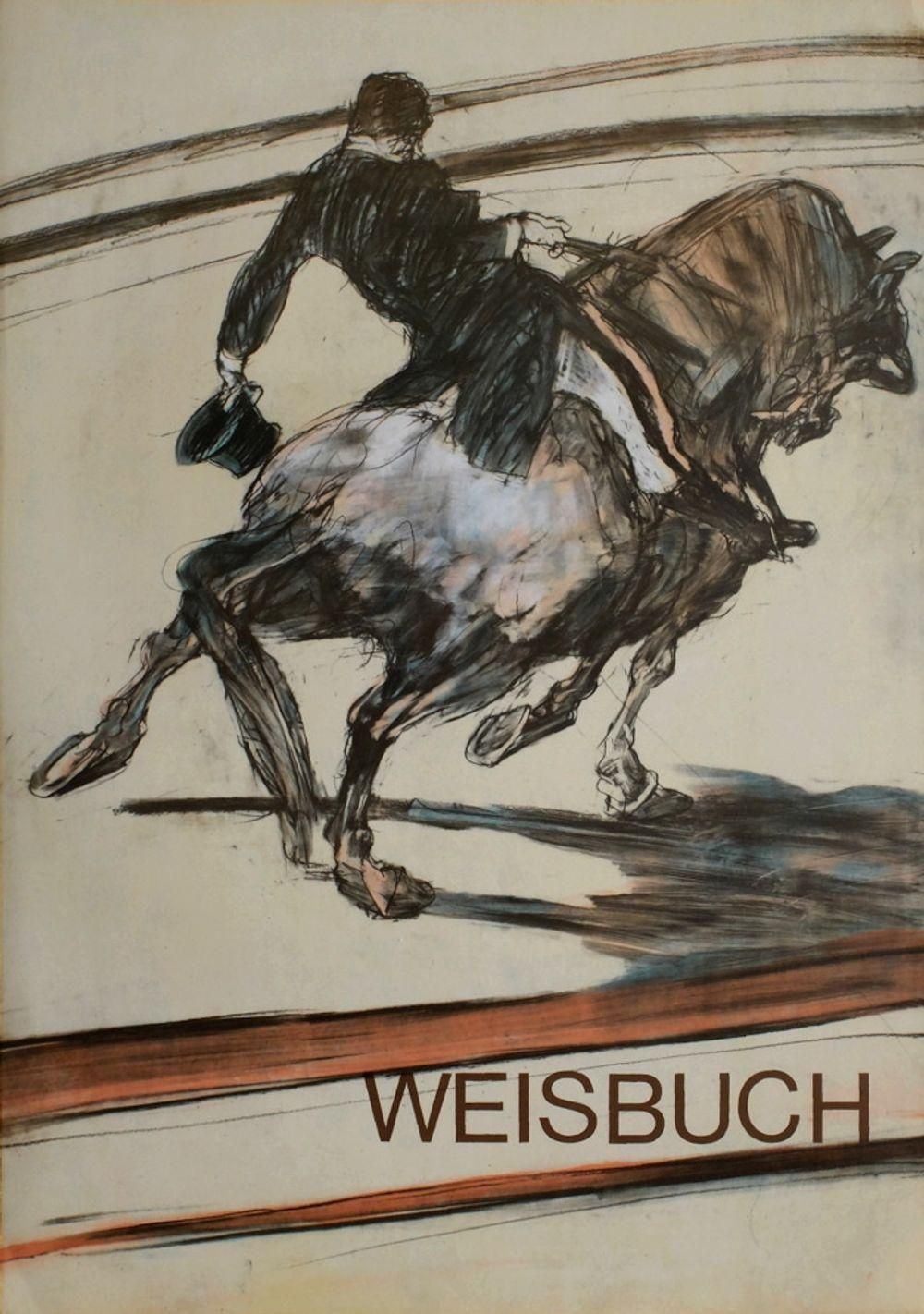 1982 Claude Weisbuch Hommage To Lautrec Lithograph Poster photo for sale