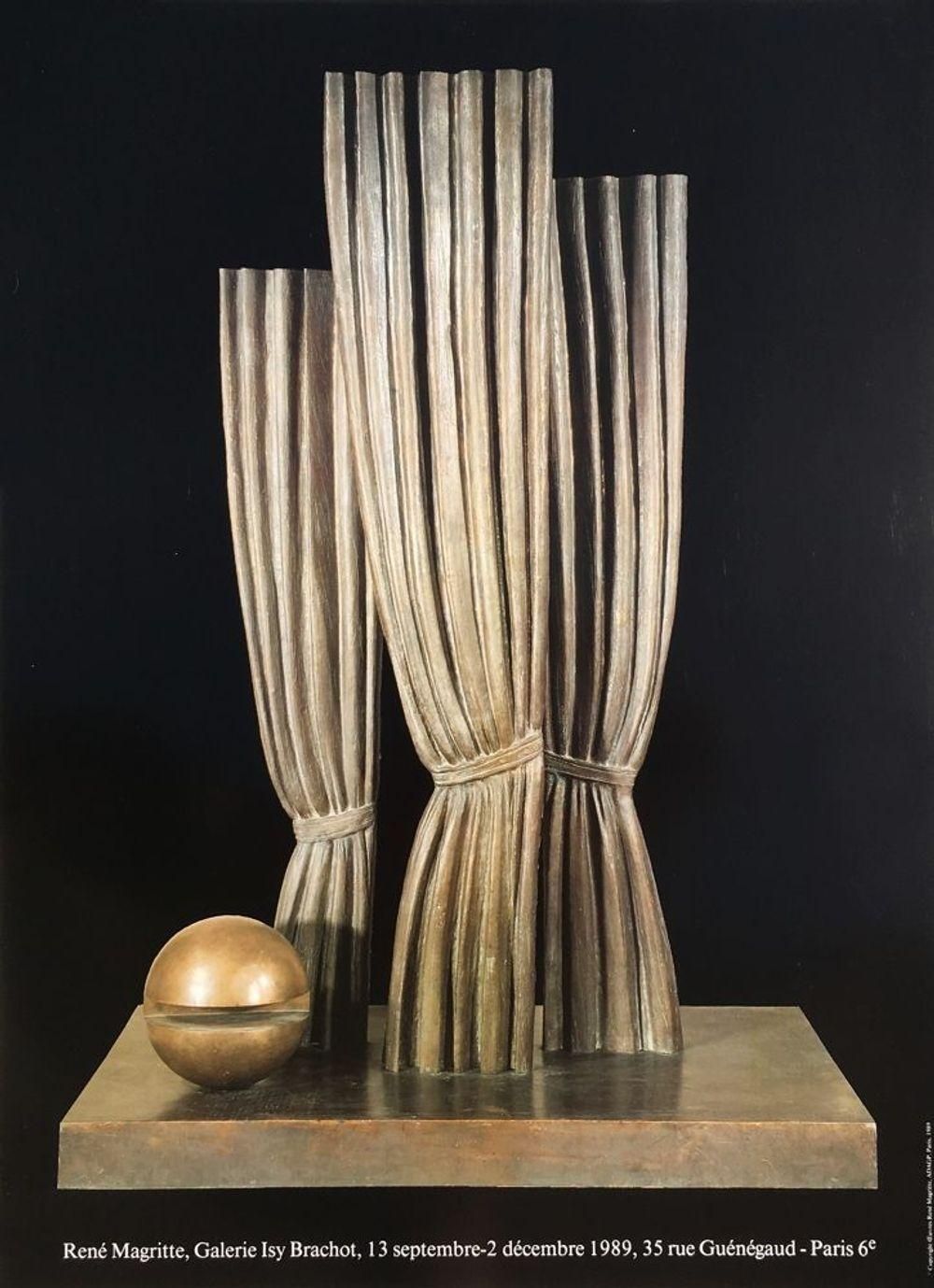 1989 René Magritte La Joconde Isy Brachot Gallery Poster photo furniture