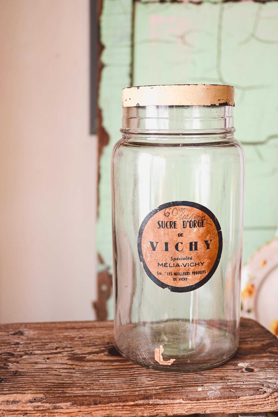 Grocery Store Jar Of Vichy Barley Sugar Sweets
