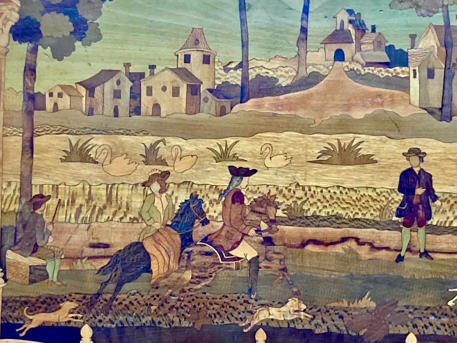 19th C. Neapolitan 'Grand Tour' Marquetry Picture ' photo for sale