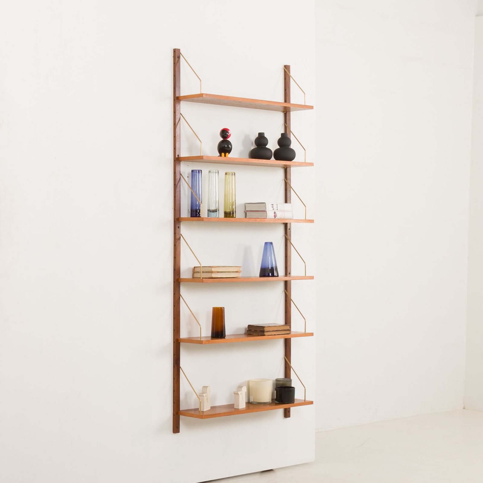 Set Of 6 Mid Century Modern Renovated Teak Shelves In The Style Of P. Cadovius, P. Sorensen photo furniture