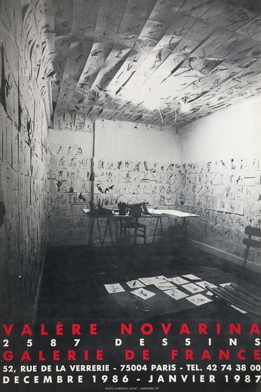 1987 Valère Novarina Galerie De France Poster