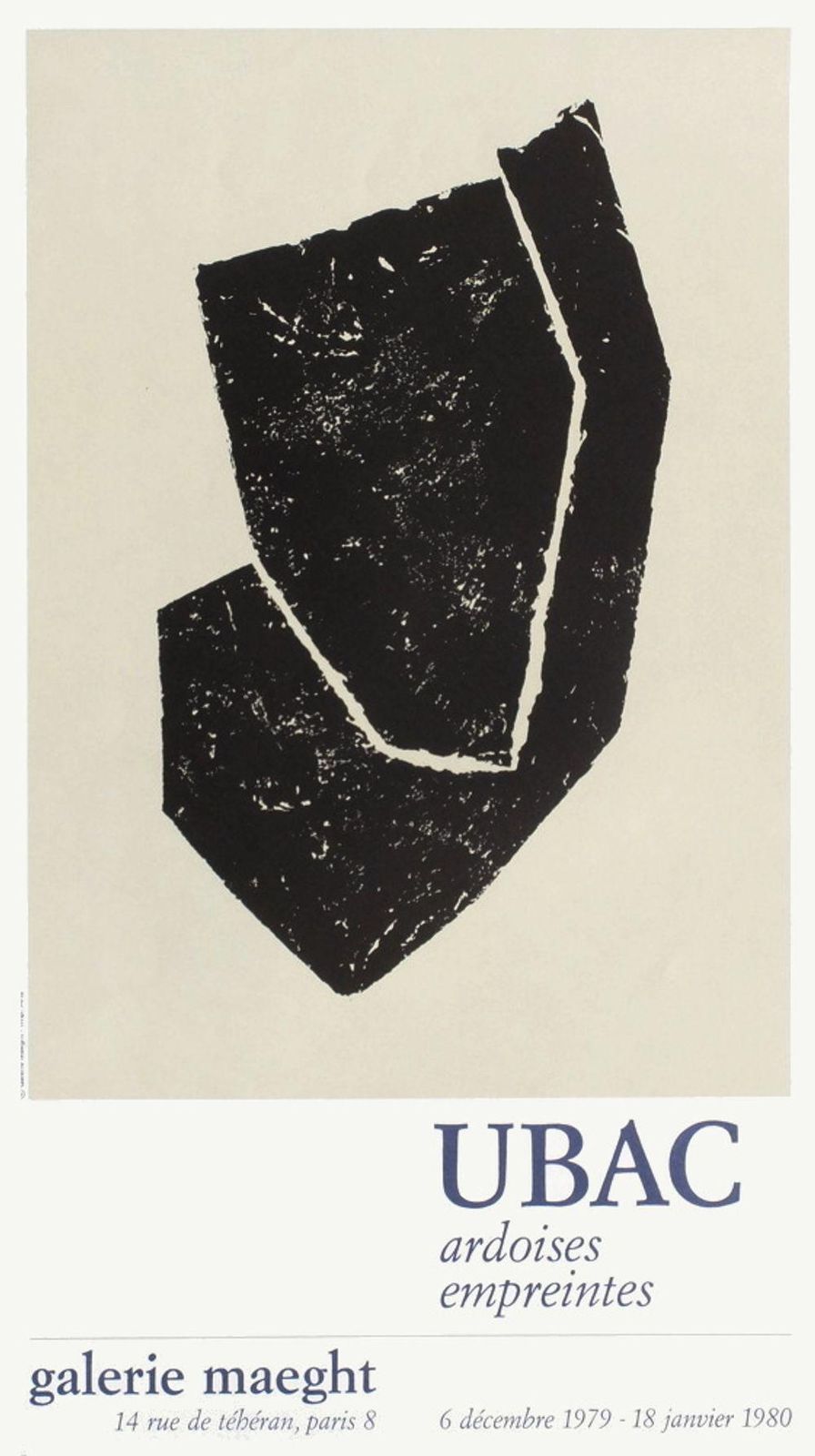 1980 Raoul Ubac Maeght Gallery Lithograph Poster photo furniture