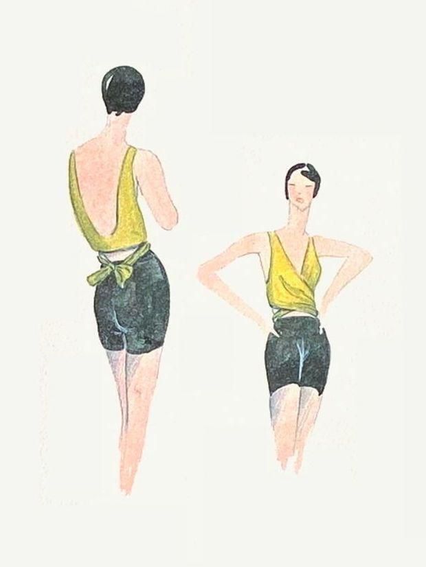 1990s Fashion Drawing III Screenprint By Jean Patou photo furniture