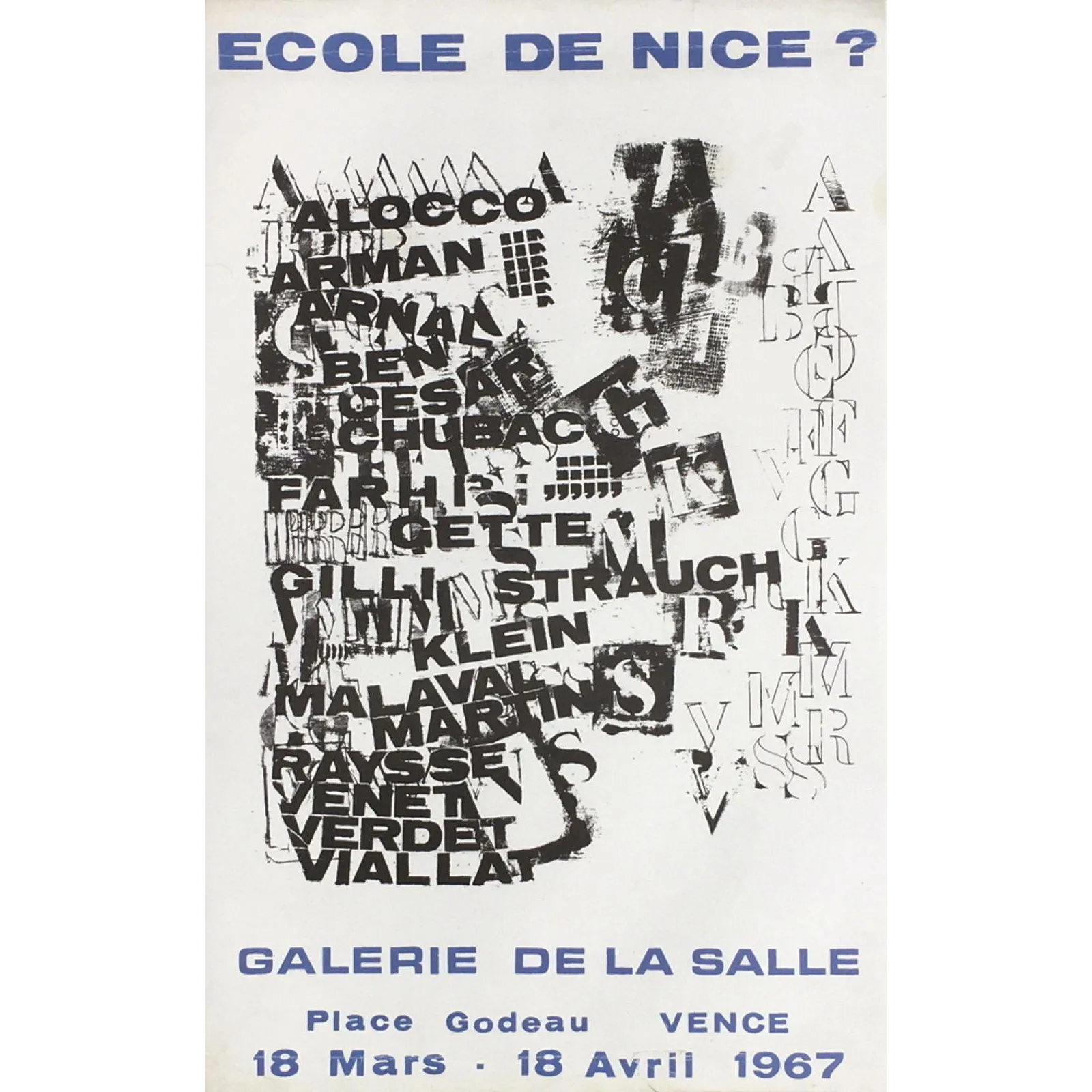 1997 Fernandez Arman De La Salle Gallery Poster