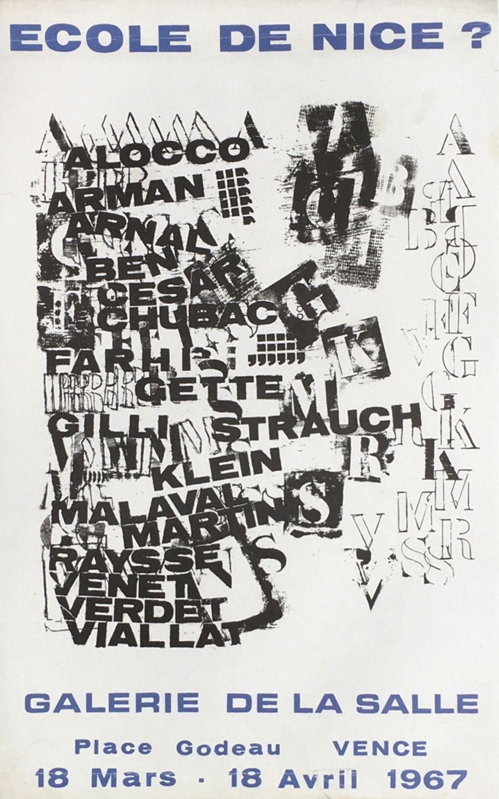 1997 Fernandez Arman De La Salle Gallery Poster photo for sale
