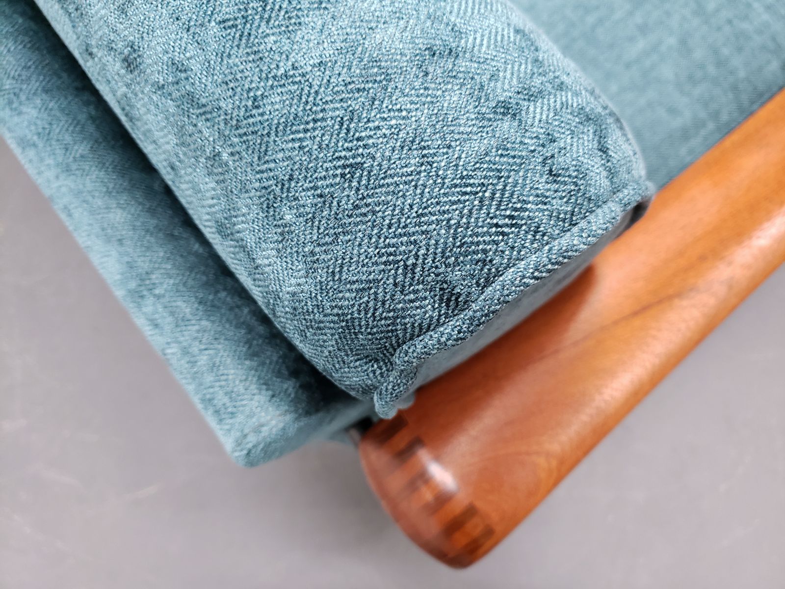 1970 Rolf Benz Armchair In Turquoise Tweed photo vinterior