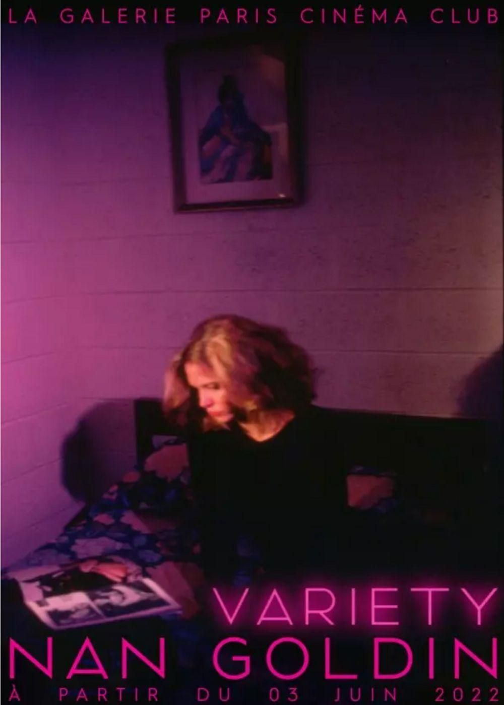 2022 Nan Goldin Variety Exhibition Poster photo furniture