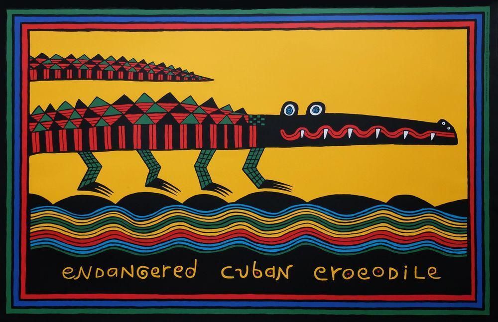 1990s Judy Kensley Mckie, Endangered Cuban Crocodile photo furniture