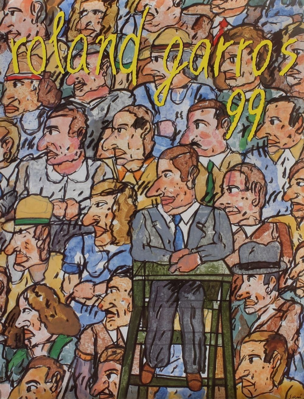 1999 Antonio Ségui Roland Garros Poster photo furniture