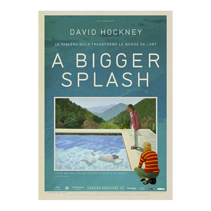 2021 David Hockney A Bigger Splash Movie Reissue Poster