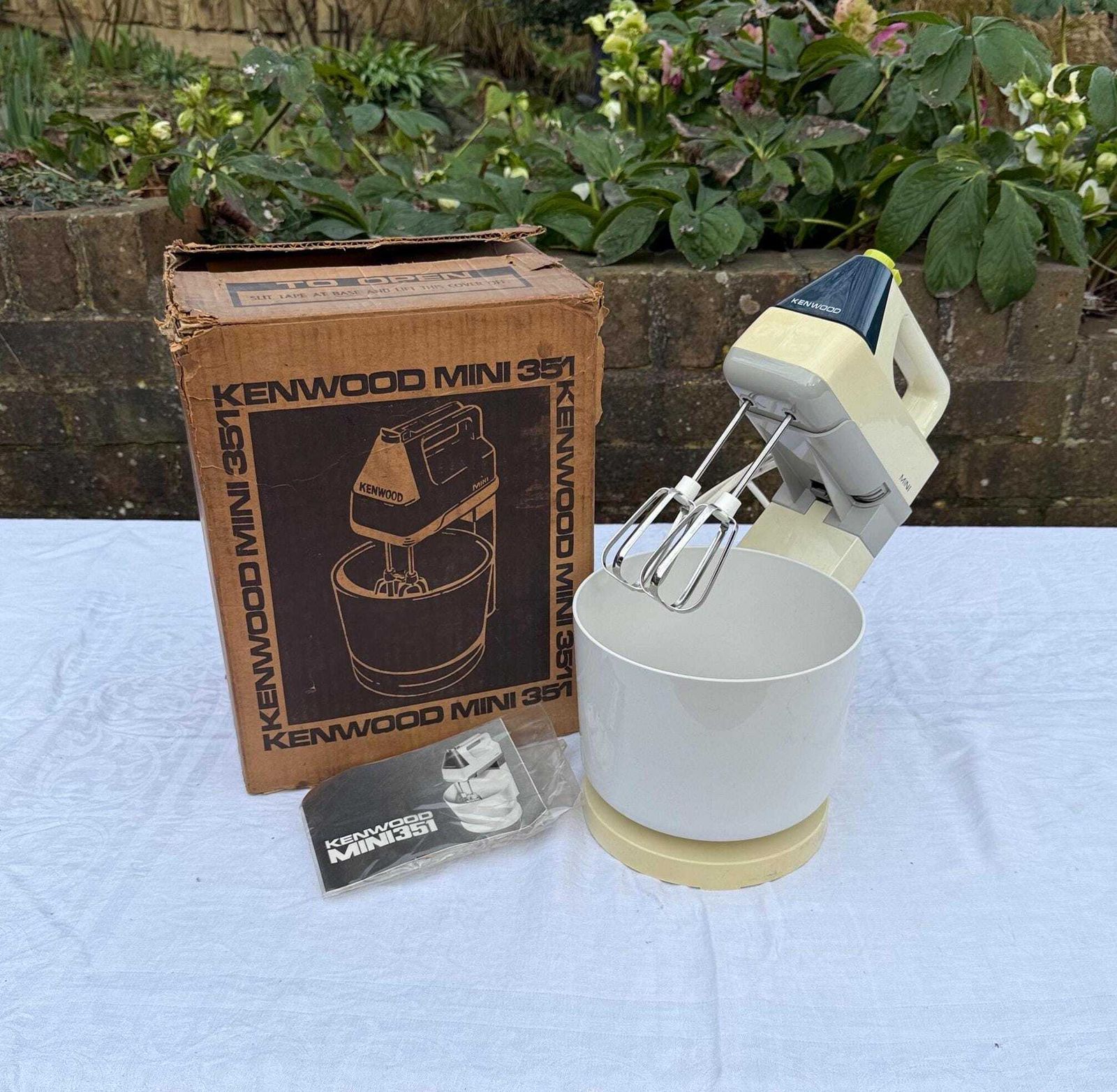 1960s Kenwood Mixer In Original Box   Kenwood Mini 351 Mixer, Intact And Box With Guide, Retro Kitchen Appliance