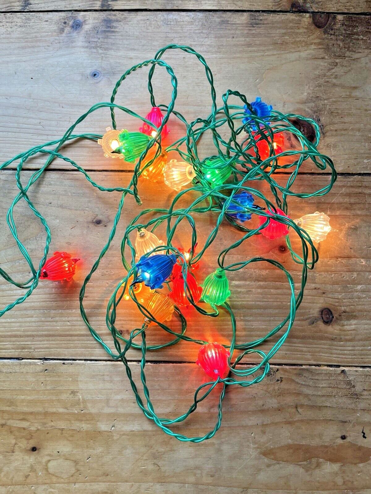 Rare Set Of 20 Vintage Pifco Treasure Fairy Lights Set 1236 70's Tree Decoration photo 75.0