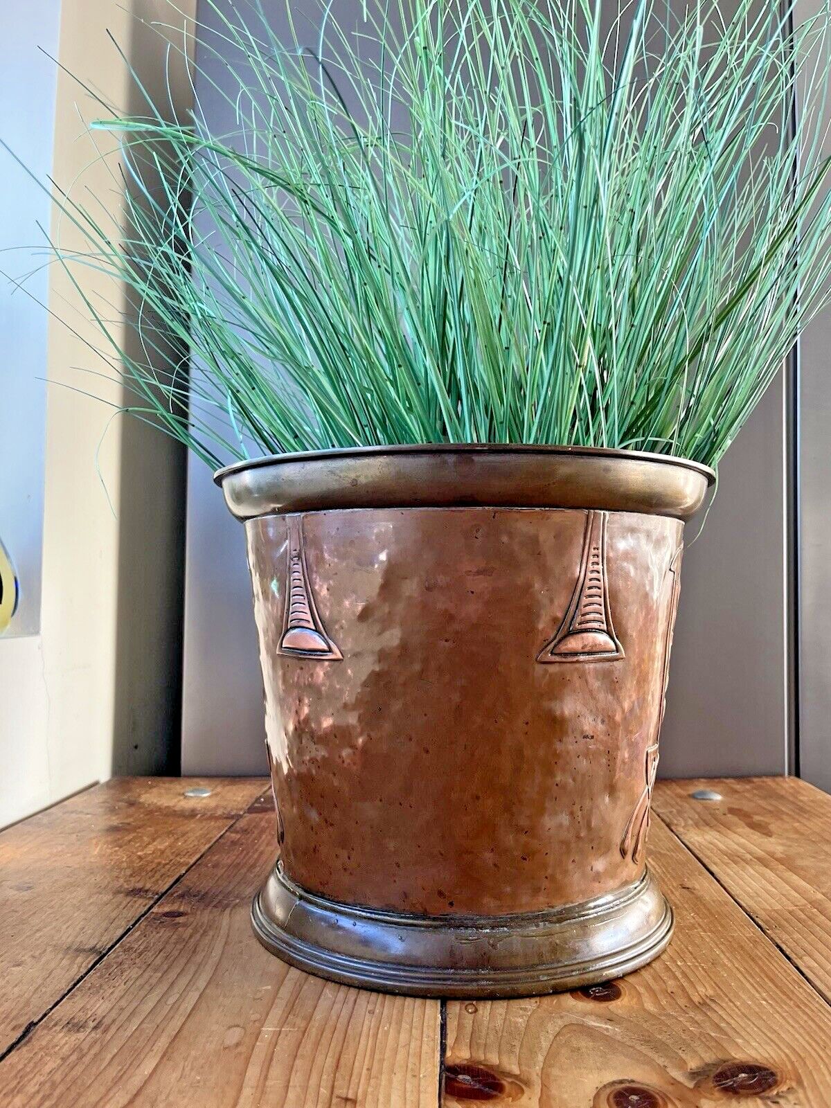 Antique German Jugendstil Carl Deffner Copper Champagne Ice Bucket Jardiniere photo Home Decor