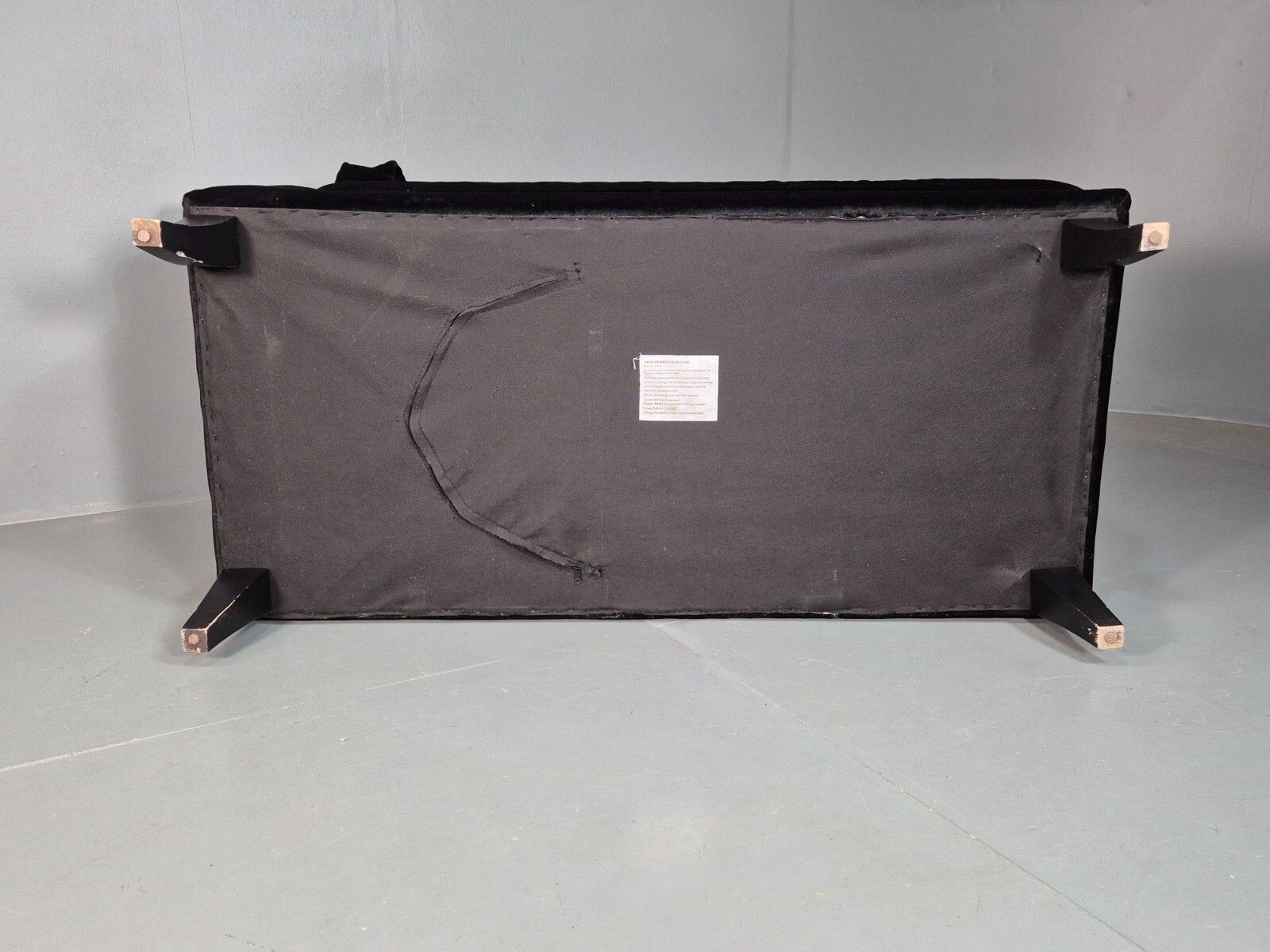 photo furniture Vintage Chaise Lounge Black Velvet Velour Modern Eb8202 Vcha