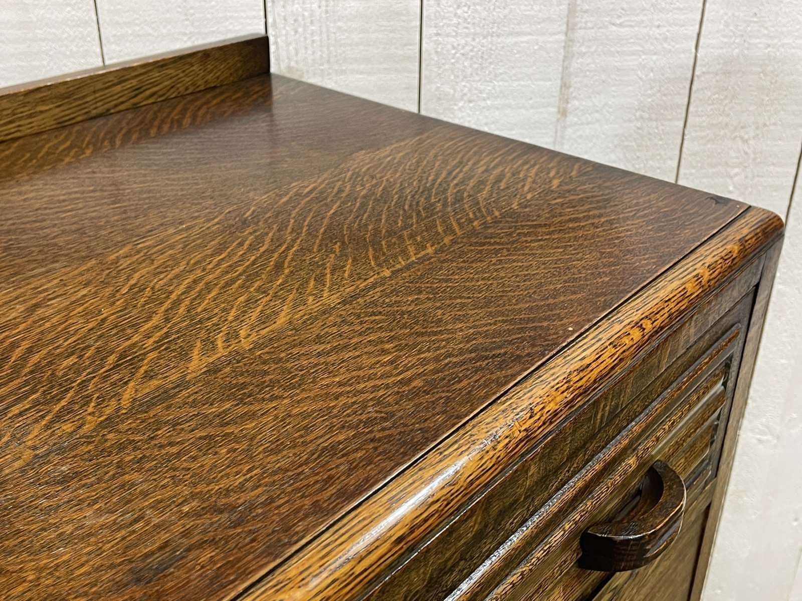 photo buy English Art Deco Chest Of Drawers In Oak From The 1950s