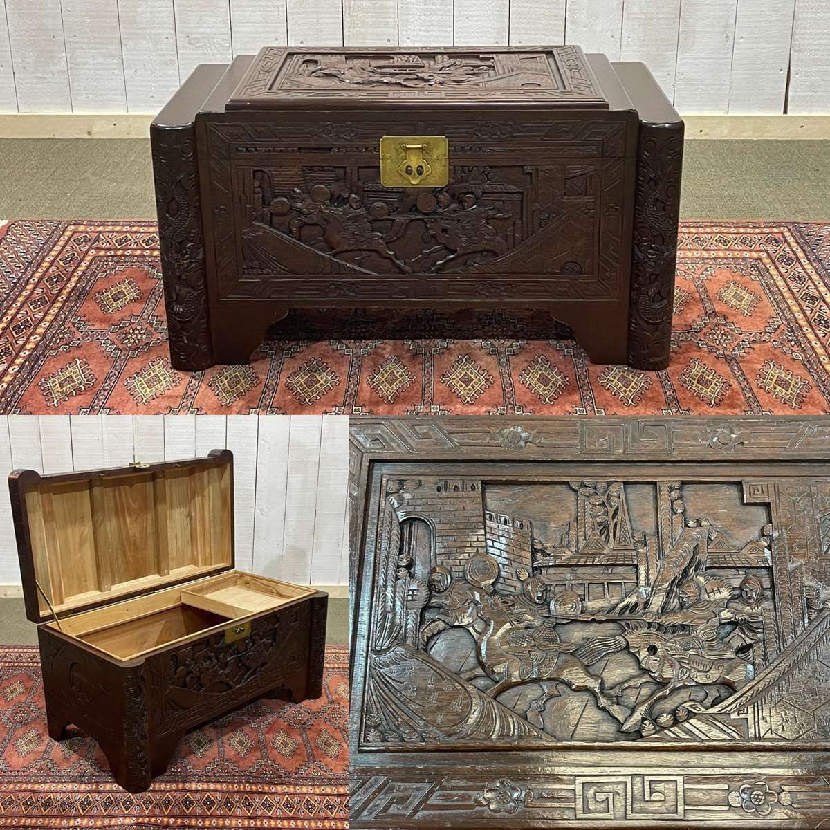 20th Century Asian Teak And Camphor Wood Chest