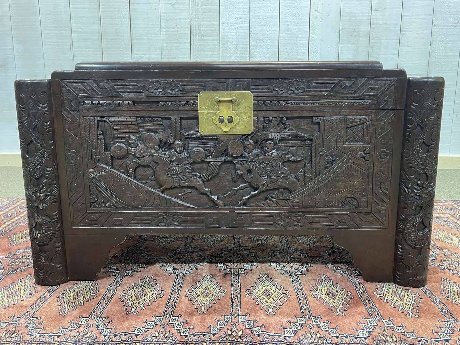 photo furniture 20th Century Asian Teak And Camphor Wood Chest