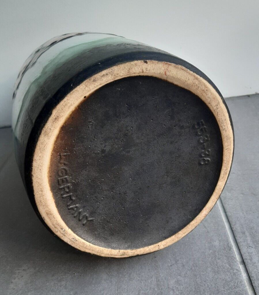 photo furniture Vibrant Retro Vase Scheurich 553 38 Mid Century W. German Pottery Fat Lava 39cm