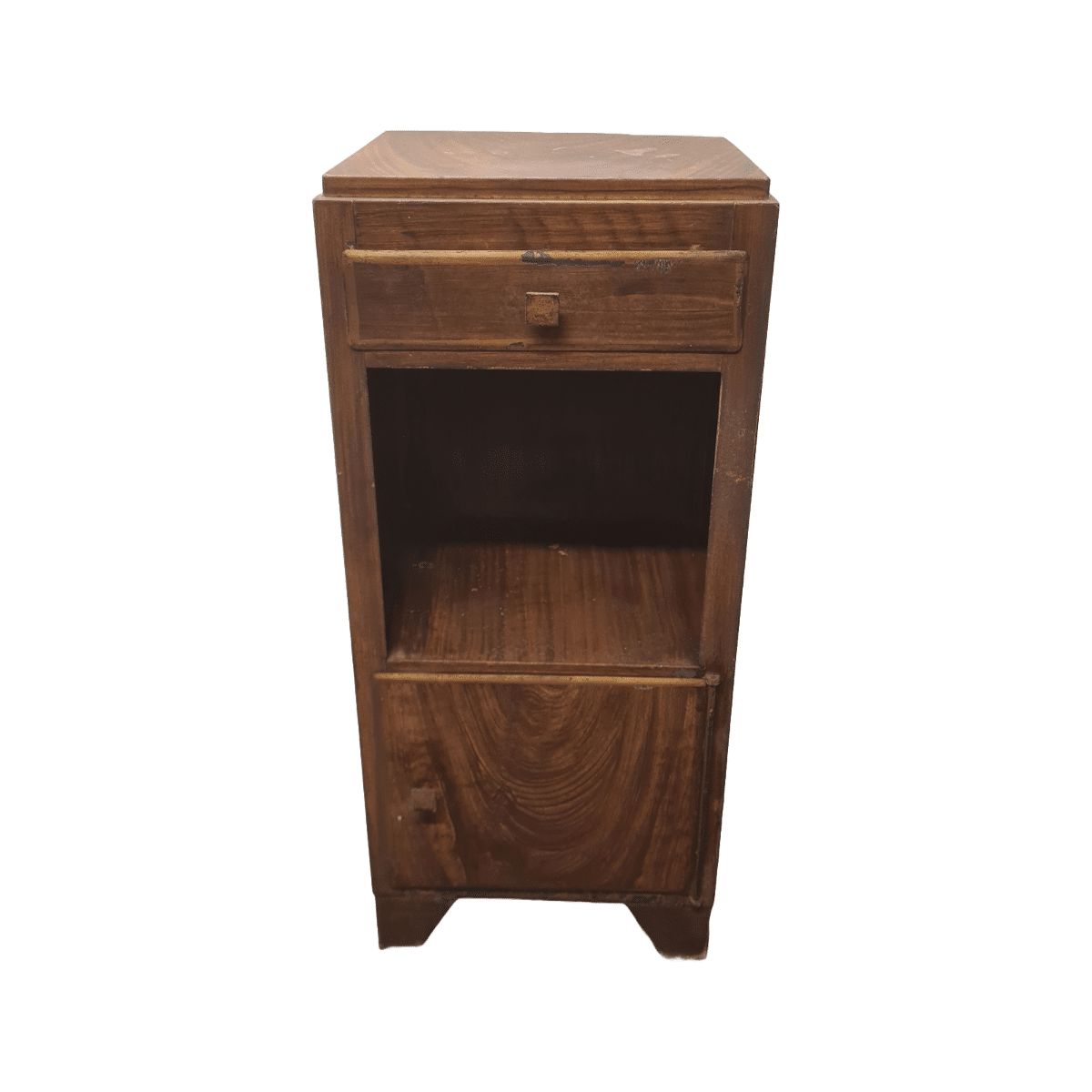 French Faux Bois Metal Cabinet, Early 1900s