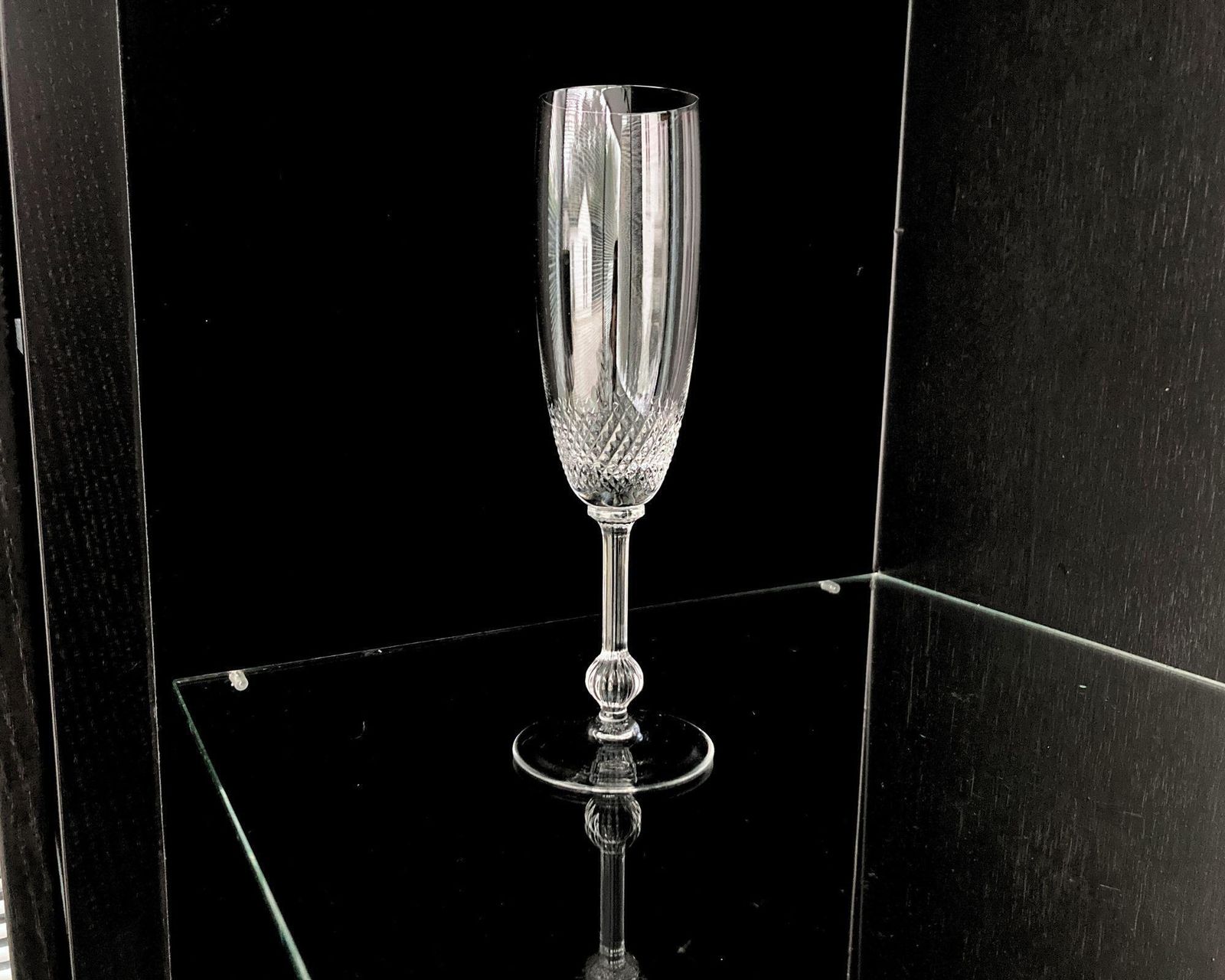 Crystal Glassware Wilhelmina | 18pcs Set | Fine Cuttings | Theresienthal photo vintage