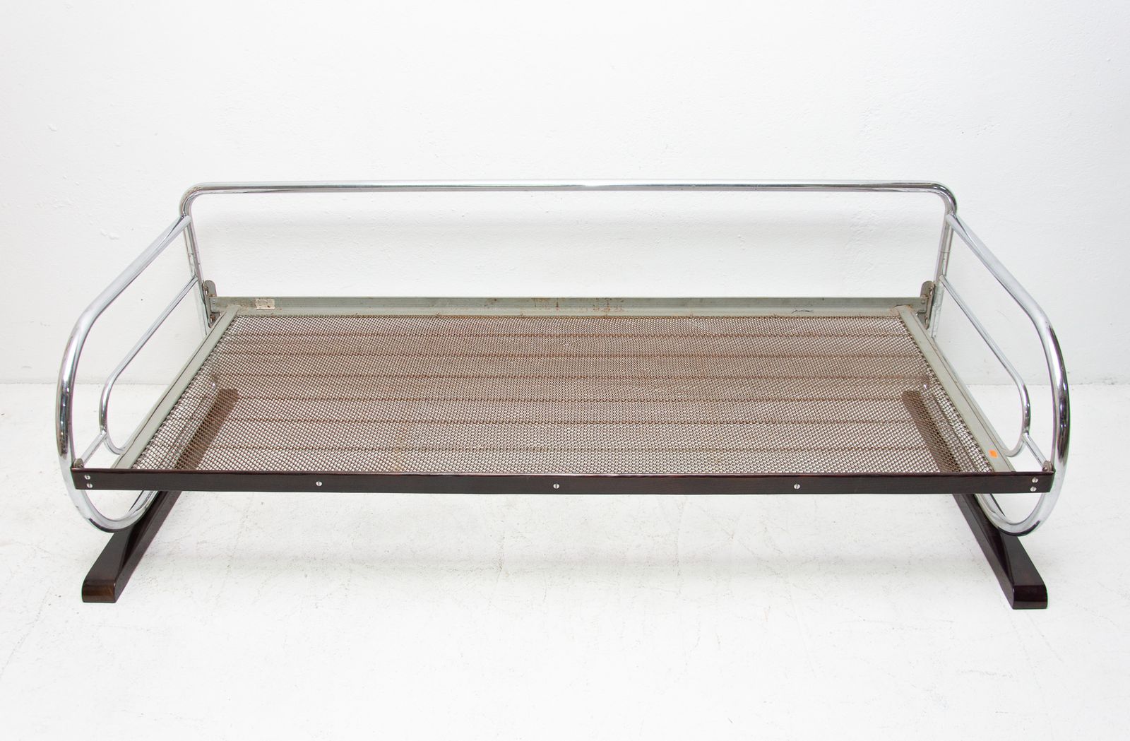 Chromen Bauhaus Sofa Van Hynek Gottwald, Bohemen, Jaren 1930 photo for sale