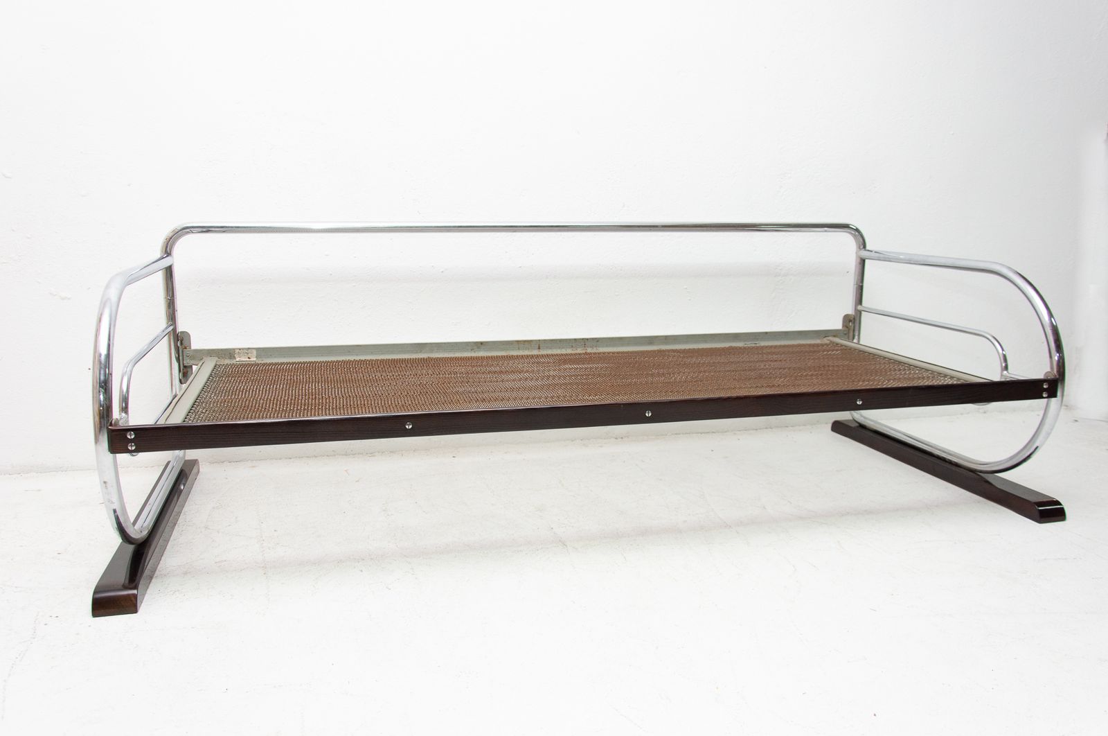 Chromen Bauhaus Sofa Van Hynek Gottwald, Bohemen, Jaren 1930 photo buy